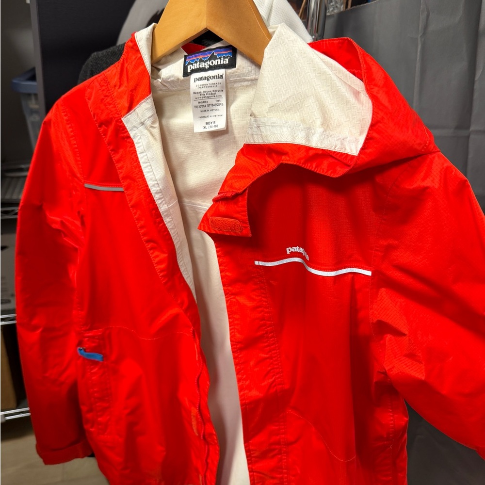 Patagonia Boys' Red and White Jacket